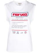 Fiorucci Printed Tank Top - White