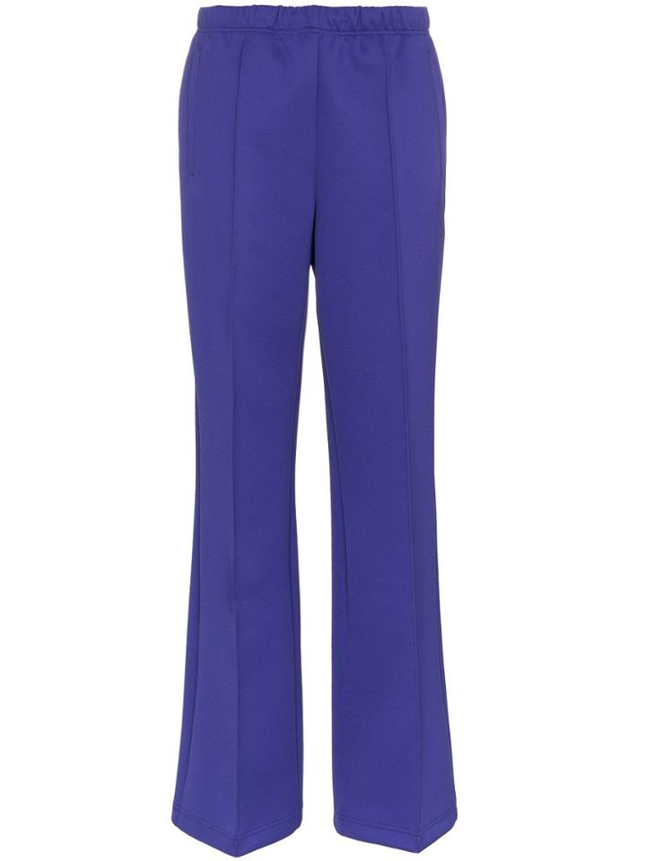 Prada Rubber Logo Patch Track Pants - Pink & Purple