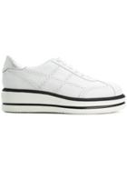 Hogan Brogues Flatform Sneakers - White