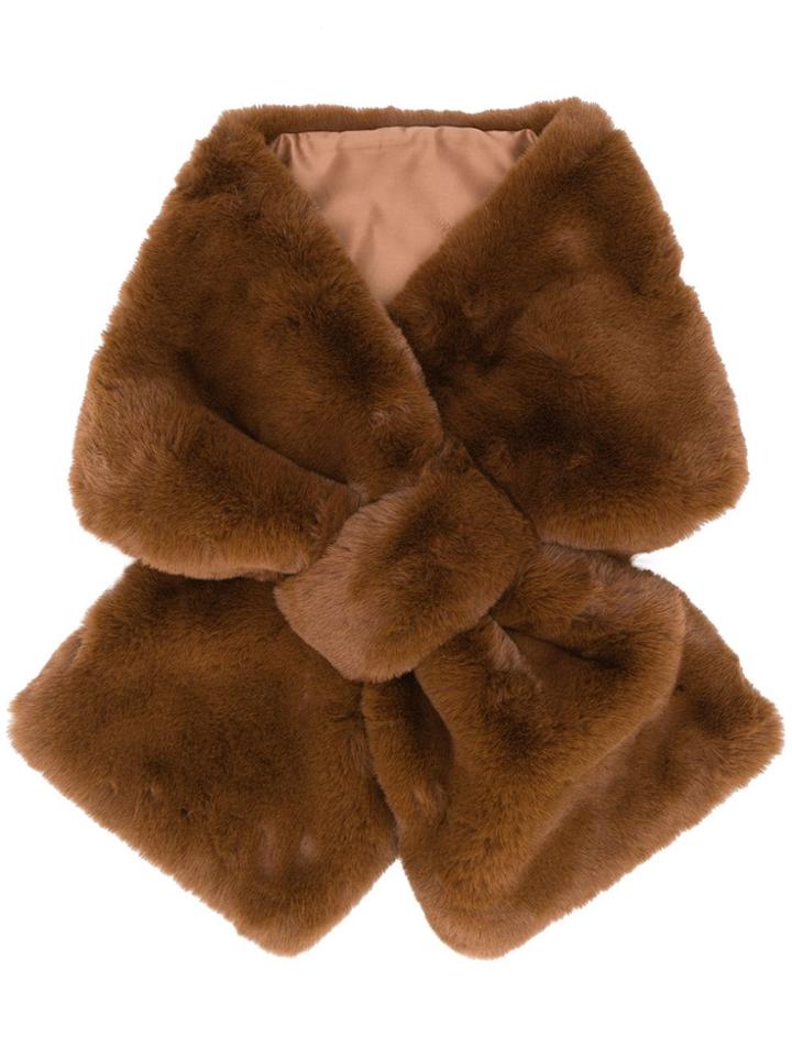 Apparis Faux-fur Scarf - Brown
