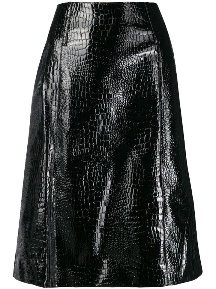 We11done A-line Flared Skirt - Black