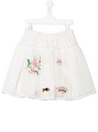 Monnalisa Chic Embroidered Skirt, Girl's, Size: 14 Yrs, White