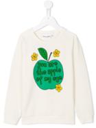 Mini Rodini Apple Sweatshirt, Size: 11 Yrs, White