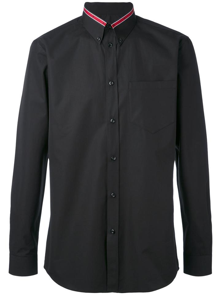 Givenchy Contrast-collar Shirt - Black
