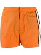 Islang Stripe Detail Swim Shorts - Orange