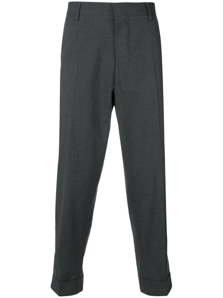 Bellerose Cropped Tapered Trousers - Grey