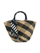 Monnalisa Handkerchief Detail Beach Bag - Neutrals