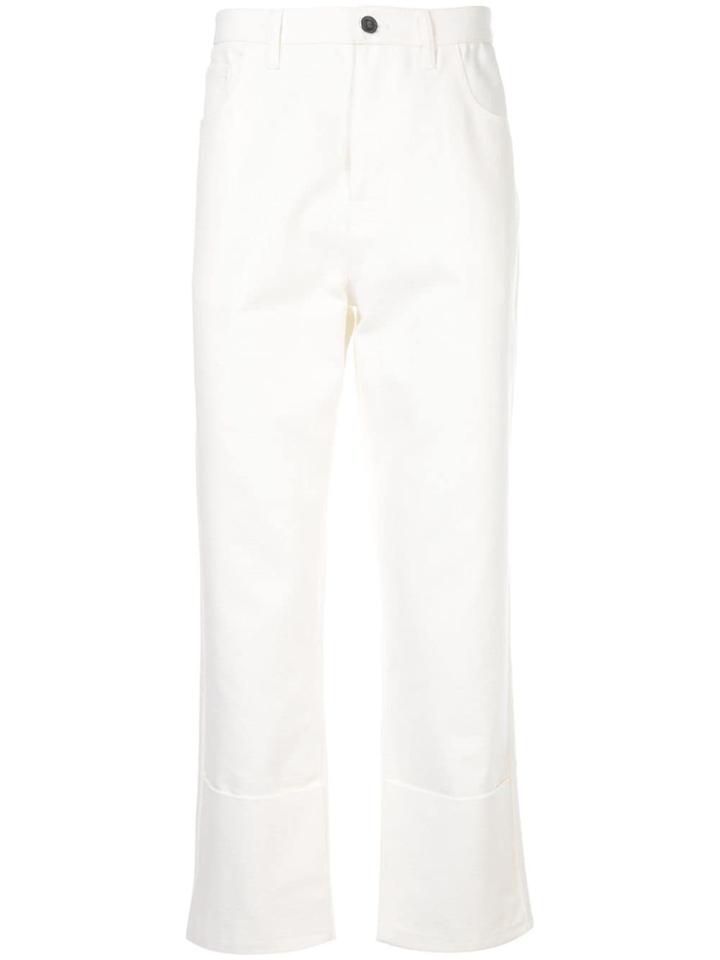 Raf Simons Printed Rear Patch Trousers - White