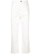 Raf Simons Printed Rear Patch Trousers - White