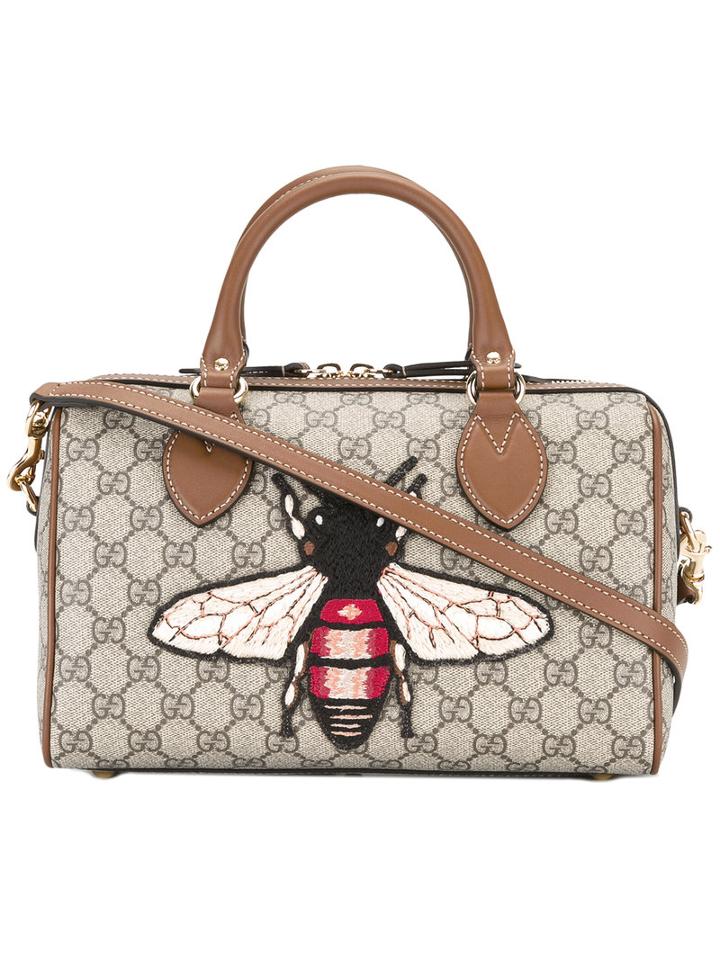 Gucci Gg Supreme Boston Bag, Cotton