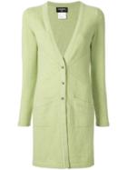 Chanel Pre-owned Cashmere Buttoned Elongated Cardigan - Green