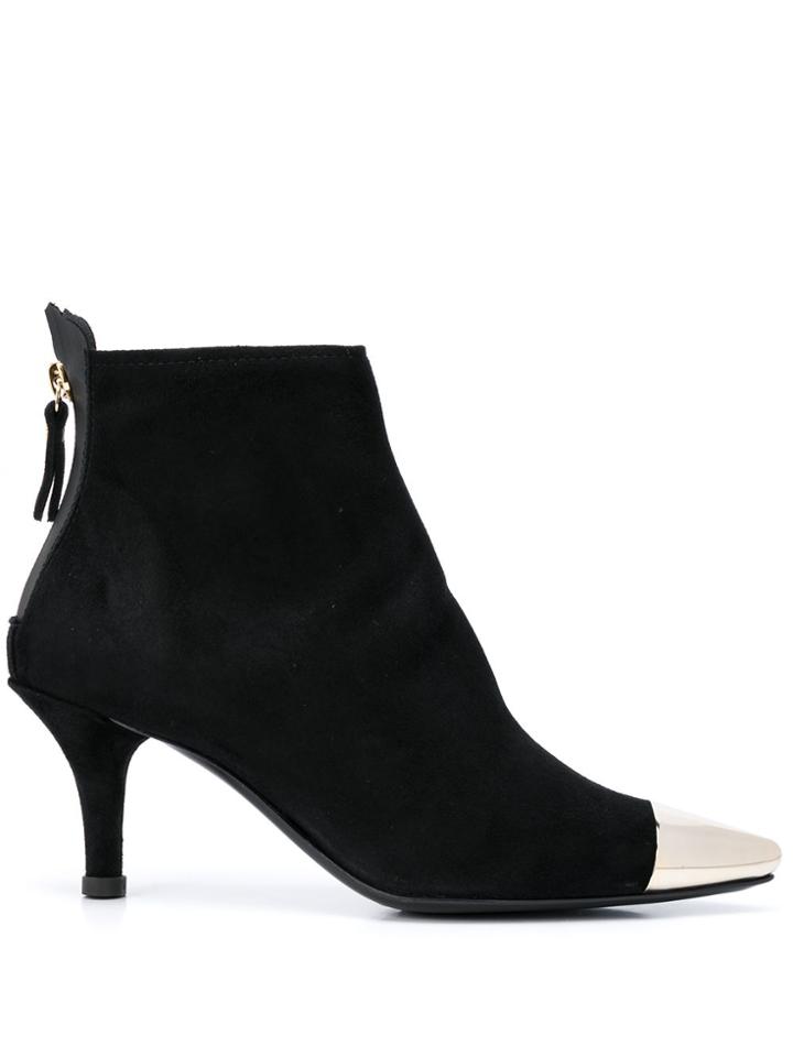 Agl Metal-cap Ankle Boots - Black
