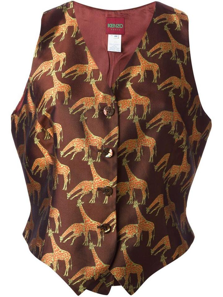 Kenzo Vintage 'giraffe' Waistcoat