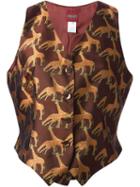 Kenzo Vintage 'giraffe' Waistcoat