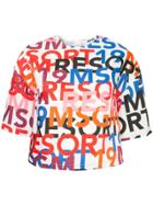 Msgm Logo Print T-shirt - Multicolour