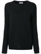 P.a.r.o.s.h. Studded Sleeves Sweatshirt - Black