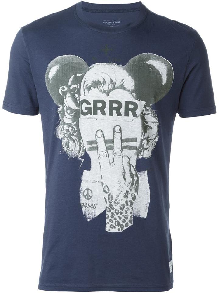 Paul Smith Jeans Portrait Print T-shirt
