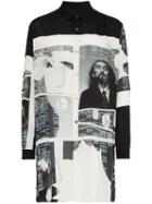 Yohji Yamamoto Longline Yohji Printed Shirt - 03 Black Beige
