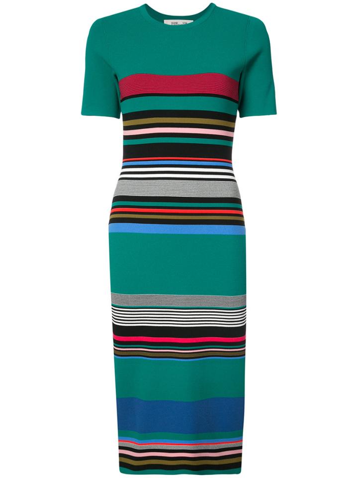 Diane Von Furstenberg Soft Shoulder Sweater Dress - Green