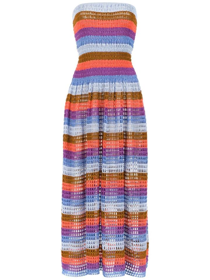 Cecilia Prado Amanda Knit Midi Dress - Yellow & Orange