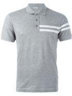 Moncler Classic Polo Shirt, Men's, Size: L, Grey, Cotton