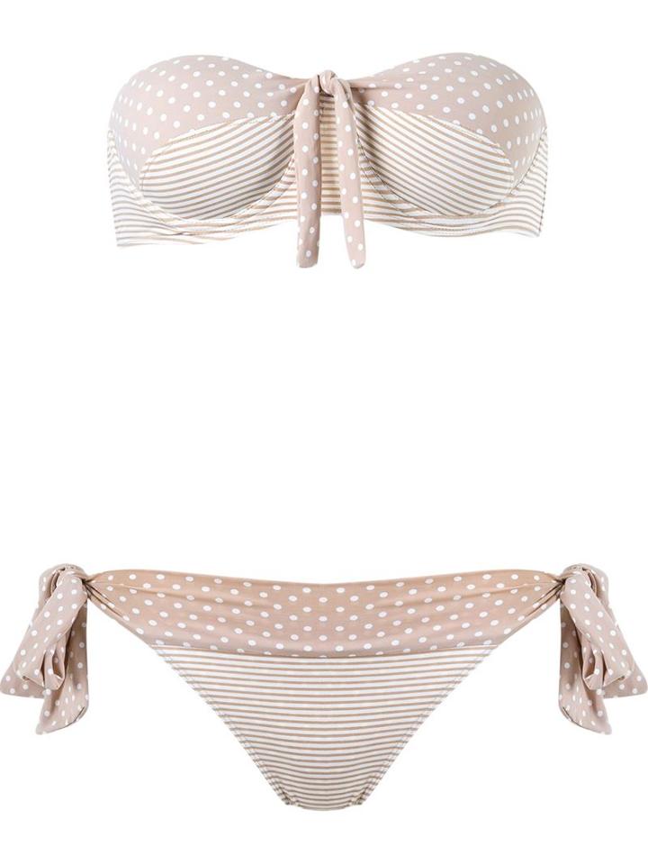 Brigitte Bandeau Bikini Set, Women's, Size: P, Nude/neutrals, Polyamide/spandex/elastane