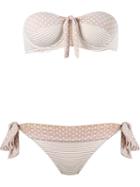 Brigitte Bandeau Bikini Set, Women's, Size: P, Nude/neutrals, Polyamide/spandex/elastane