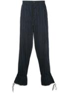 Loewe - Striped Trousers - Men - Cotton - M, Black, Cotton