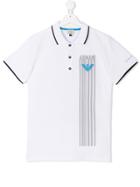 Armani Junior Teen Contrast-trim Polo Shirt - White