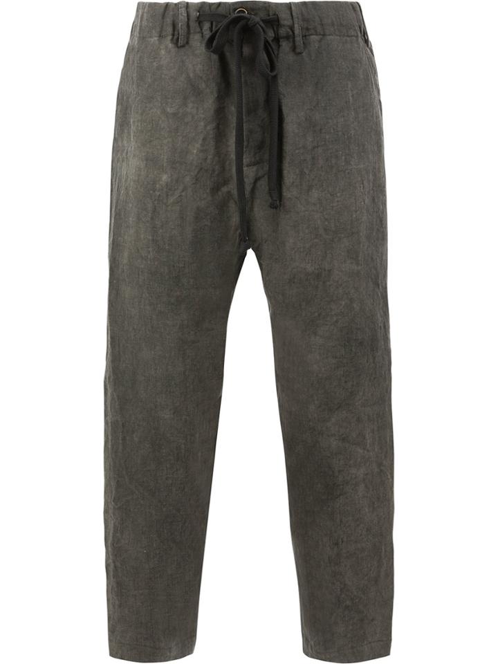 Uma Wang Wide Leg Cropped Pants - Grey