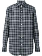 Finamore 1925 Napoli Checked Shirt - Black