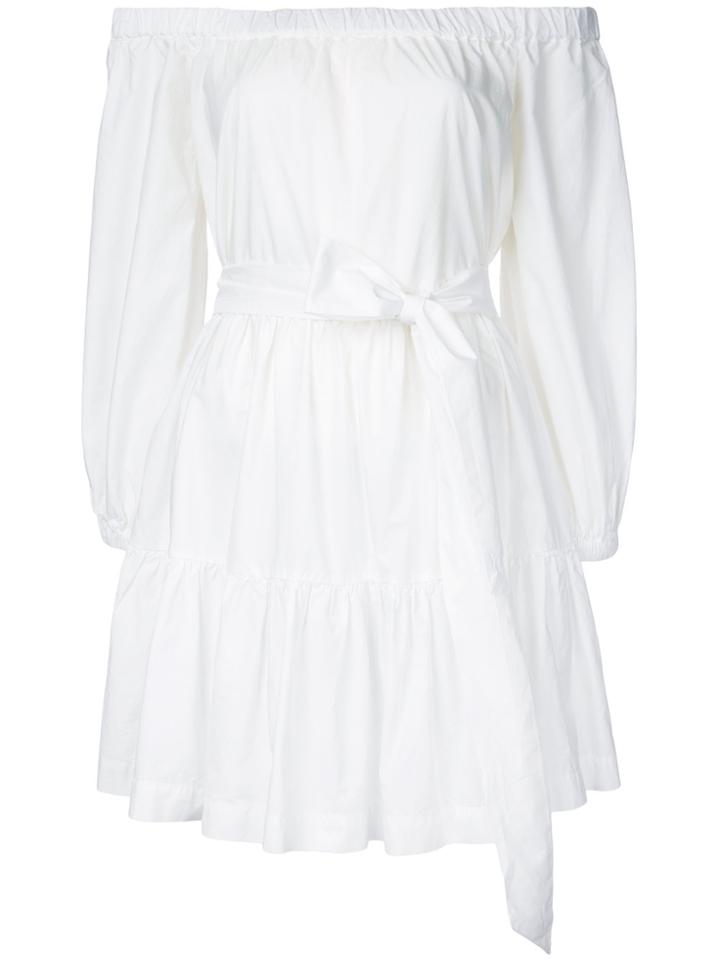Erika Cavallini Off-shoulders Belted Dress - White