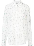 Grey Jason Wu - Seagulls Print Shirt - Women - Polyester - 12, White, Polyester