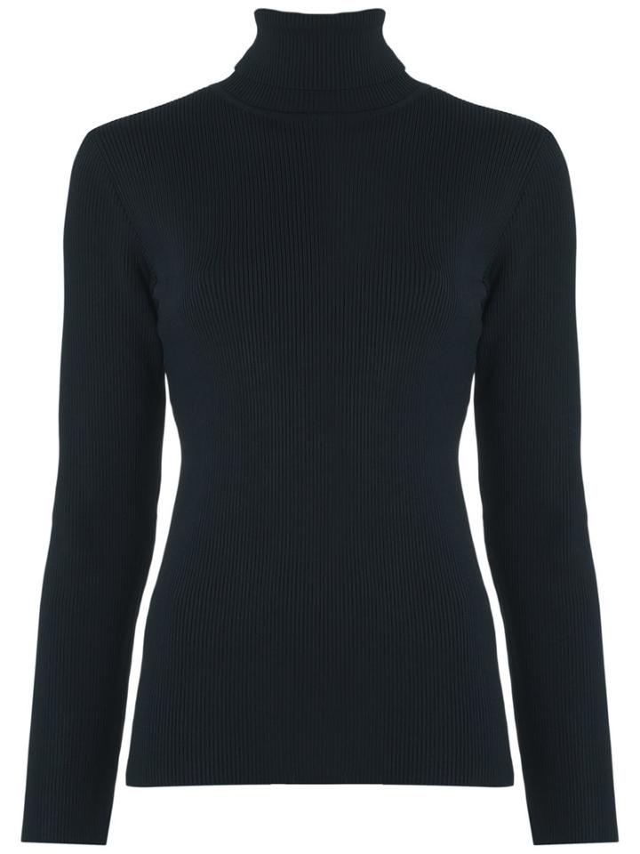 Egrey - Knitted Turtle Neck Jumper - Women - Spandex/elastane/viscose/polyimide - M, Women's, Blue, Spandex/elastane/viscose/polyimide