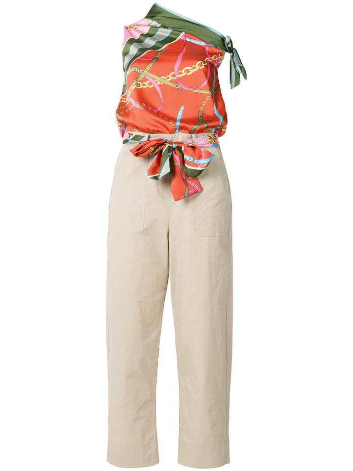 Pinko Wrap Tailored Jumpsuit - Yellow & Orange