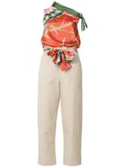Pinko Wrap Tailored Jumpsuit - Yellow & Orange