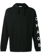 Alyx Printed Arm Drawstring Hoodie - Black