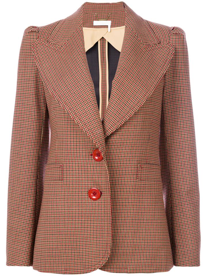 Chloé Checked Jacket - Multicolour