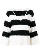 Dorothee Schumacher Striped Knit Loose Fit Jumper - White