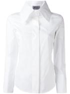 Balossa White Shirt Wide Collar Shirt, Women's, Size: 40, Cotton/spandex/elastane