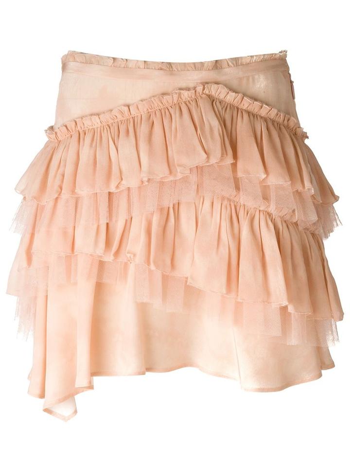 Roberto Cavalli Ruffled Mini Skirt
