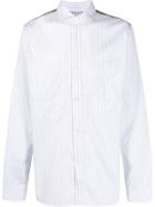 Comme Des Garçons Contrast Back Striped Shirt - White