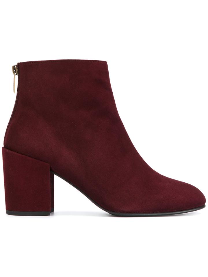 Stuart Weitzman Classic Bacari Booties - Pink & Purple