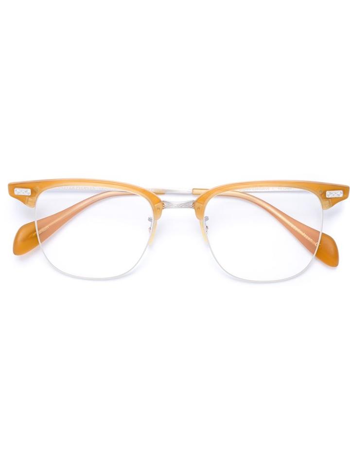 Oliver Peoples 'executive I' Glasses, Nude/neutrals, Acetate/titanium