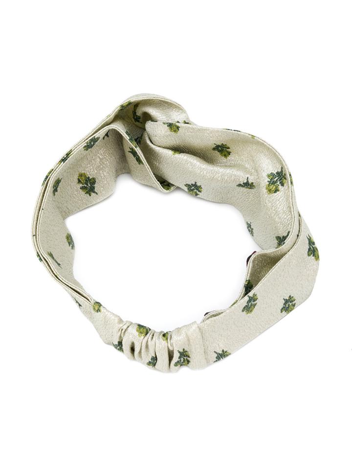 Valentino Floral Headband - Green
