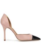 Tory Burch Contrast Pointed Pumps - Pink