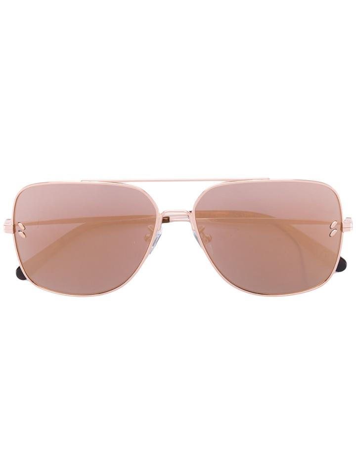Stella Mccartney Eyewear Aviator Style Sunglasses - Metallic