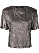 Federica Tosi Boxy T-shirt - Metallic