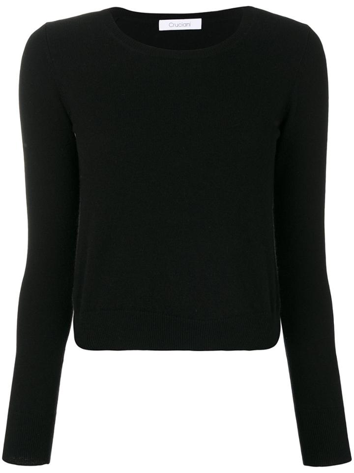 Cruciani Cropped Pullover - Black