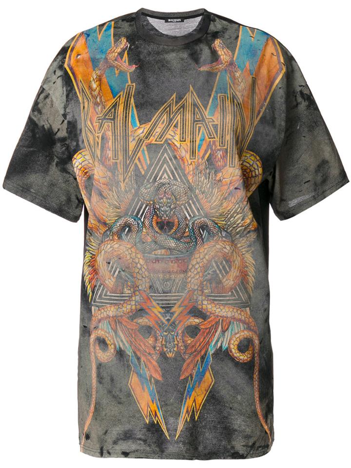 Balmain Graphic T-shirt - Multicolour